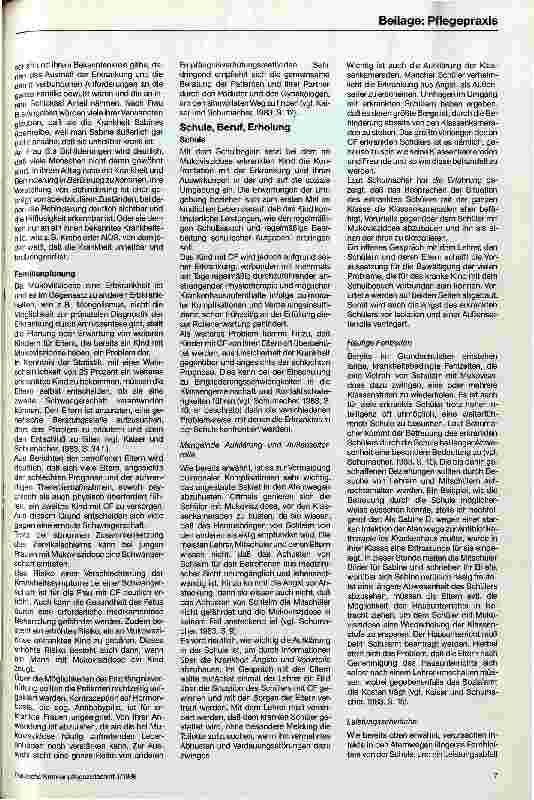 Vorschauseite 6: Mukoviszidose Die psychosozialen Aspekte einer Erbkrankheit