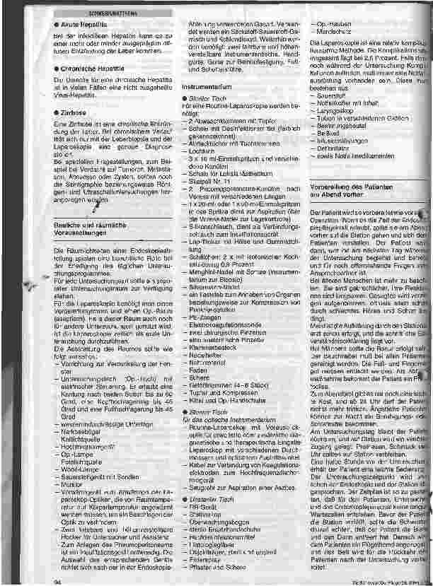 Vorschauseite 2: Vorbereitung, Untersuchungsablauf, Nachsorge bei einer Laparoskopie