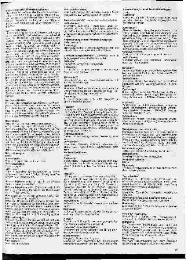 Vorschauseite 2: Kleine Arzneimittelkunde für die Schwester 36. Folge: IX. Medikamente mit Wirkung am Verdauungstrakt (1)