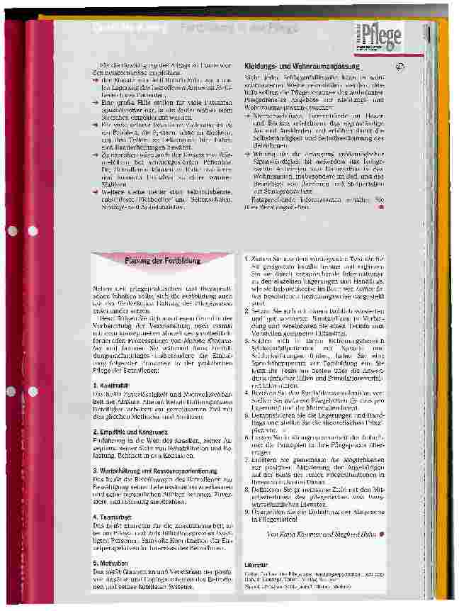 Vorschauseite 3: Pflegepraxis für die interne Fortbildung Teil 12: Rehabilitative Pflege nach dem Bobath-Konzept