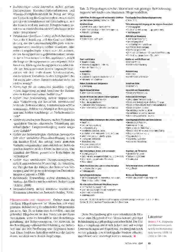 Vorschauseite 3: Pflegediagnosen bei Menschen mit geistiger Behinderung