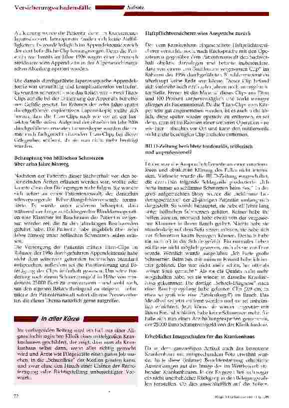 Vorschauseite 2: Der vermeintliche „Super-GAIT im OP und seine fatalen Folgen für das Krankenhaus