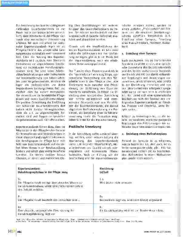 Vorschauseite 2: Implementierung von Expertenstandards