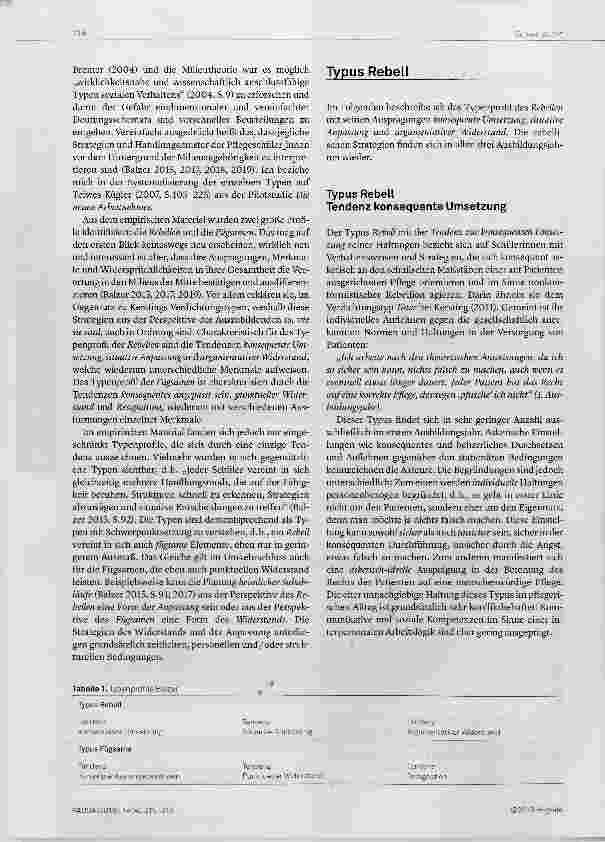 Vorschauseite 2: Chamäleonkompetenz oder Rebellen und Fügsame in der Pflegeausbildung