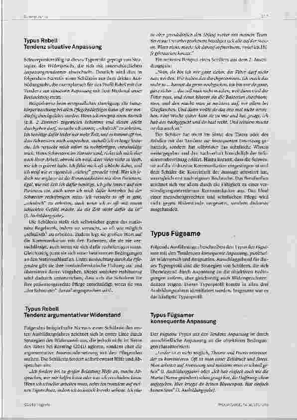 Vorschauseite 3: Chamäleonkompetenz oder Rebellen und Fügsame in der Pflegeausbildung
