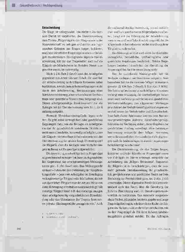 Vorschauseite 2: Trageverbot für künstliche und gegelte Fingernägel