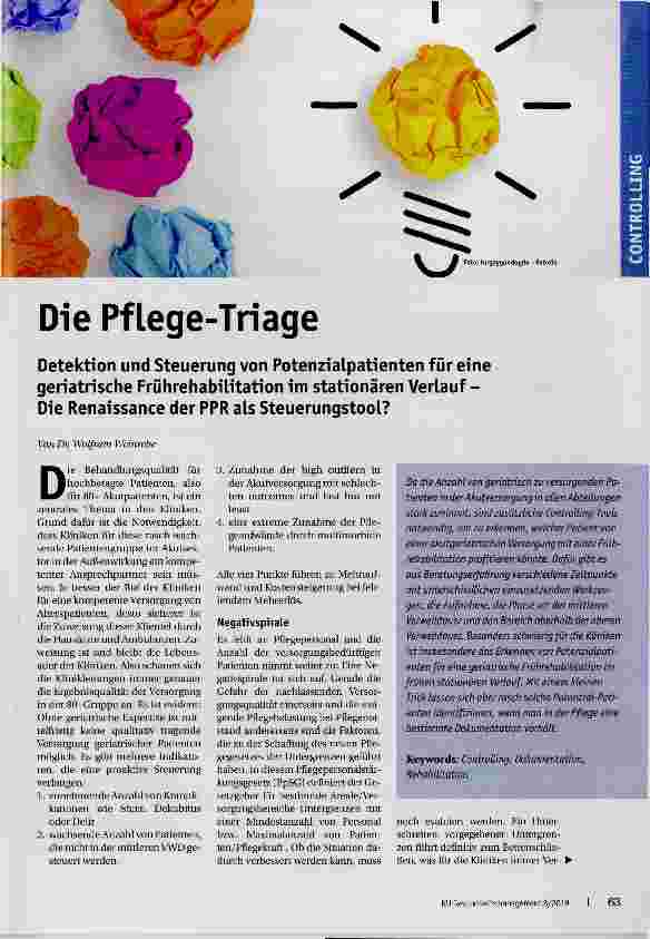 Vorschauseite 1: Die Pflege-Triage
