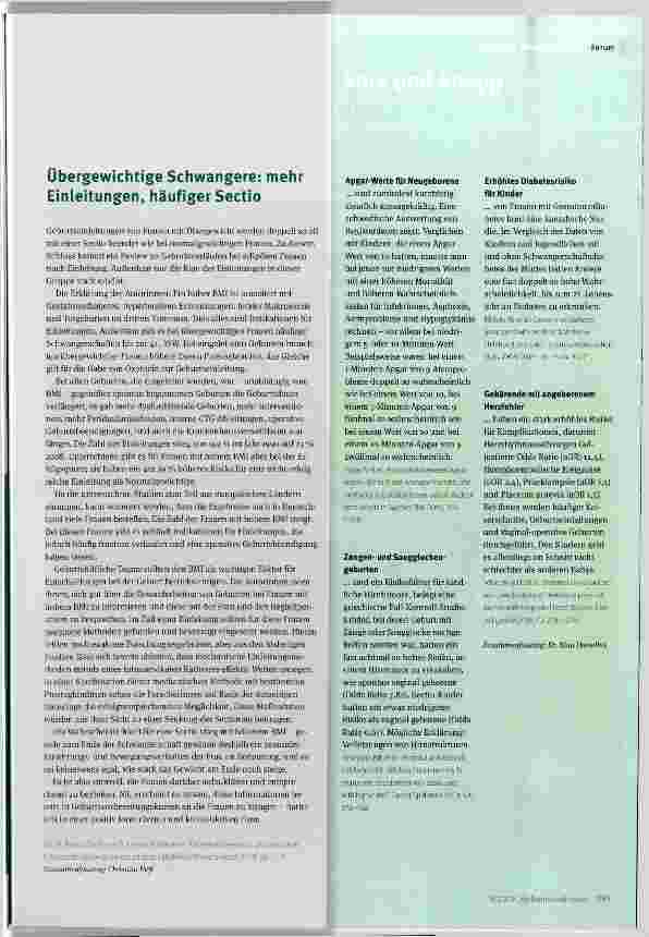 Vorschauseite 2: Forschungsforum Latenzphase: ganz schön lang