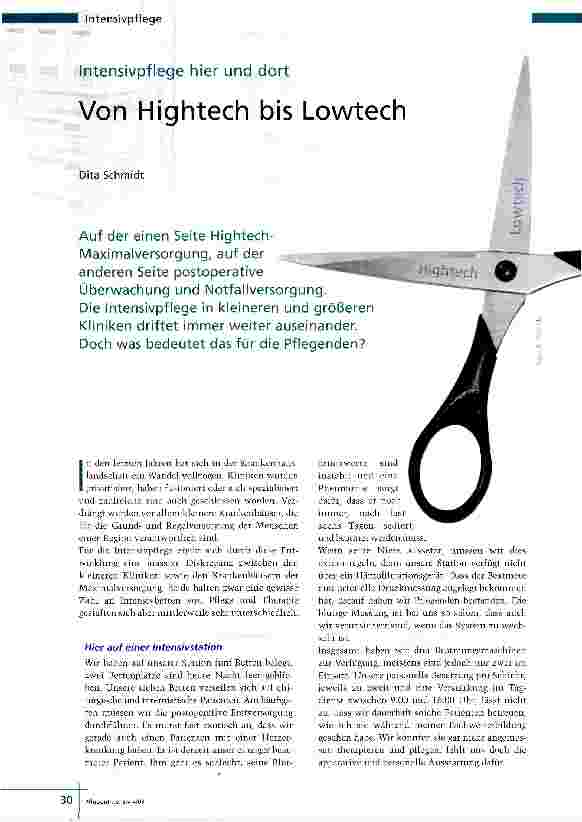 Vorschauseite 1: Von Hightech bis Lowtech