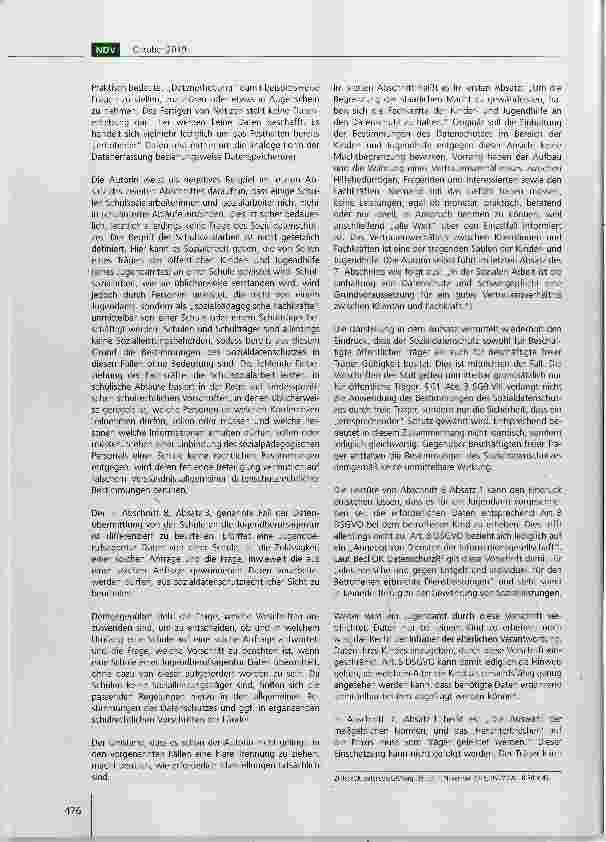 Vorschauseite 2: Datenschutz als qualitatives Element der Kinderund Jugendhilfe