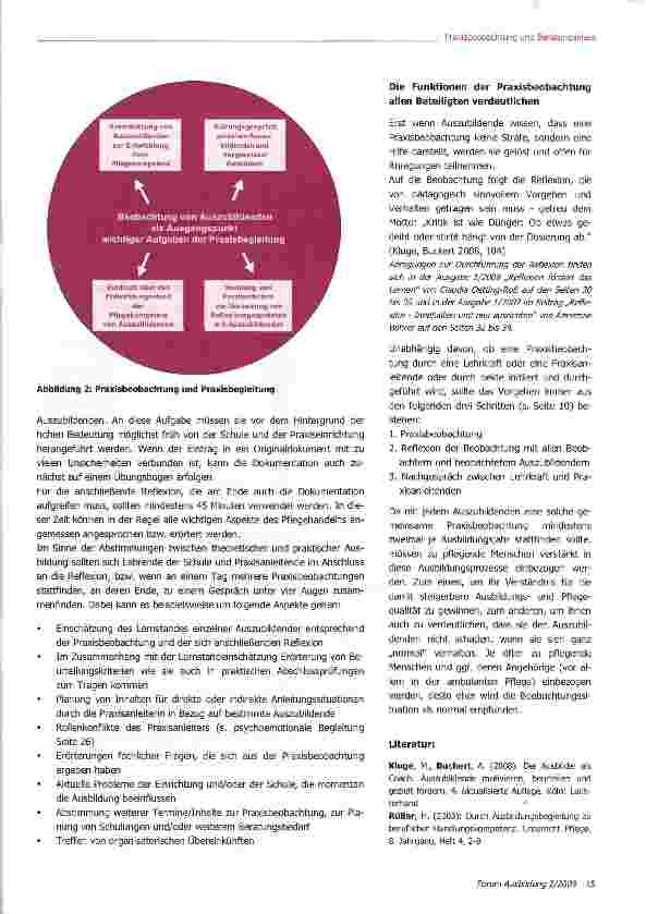 Vorschauseite 2: Praxisbeobachtung schafft Beratungsanlässe
