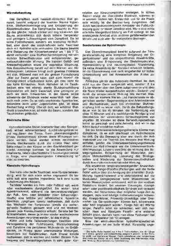 Vorschauseite 4: Balneotherapie und Hydrotherapie heute