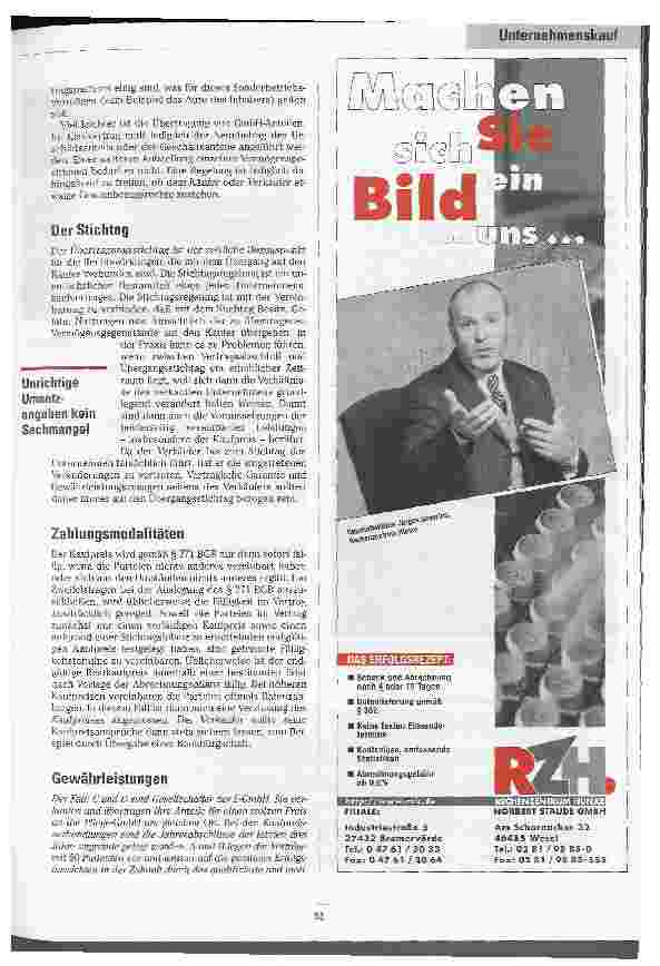 Vorschauseite 3: Kauf und Verkauf eines Pflegedienstes Teil 2: Der Kaufund Übertragungsvertrag