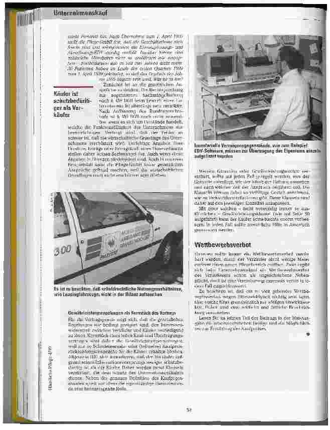 Vorschauseite 4: Kauf und Verkauf eines Pflegedienstes Teil 2: Der Kaufund Übertragungsvertrag