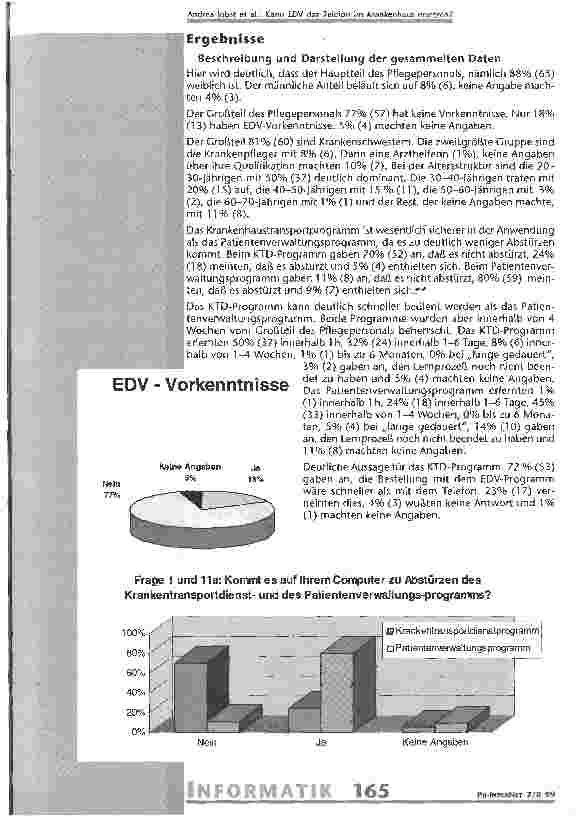 Vorschauseite 4: Kann EDV das Telefon im Krankenhaus ersetzen?