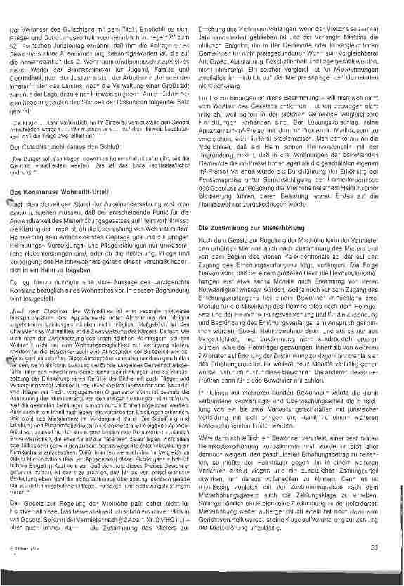 Vorschauseite 3: Wohnraumkündigungsschutzgesetz und Altenheim