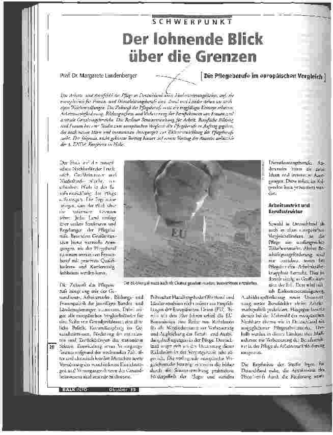 Vorschauseite 1: Der lohnende Blick über die Grenzen