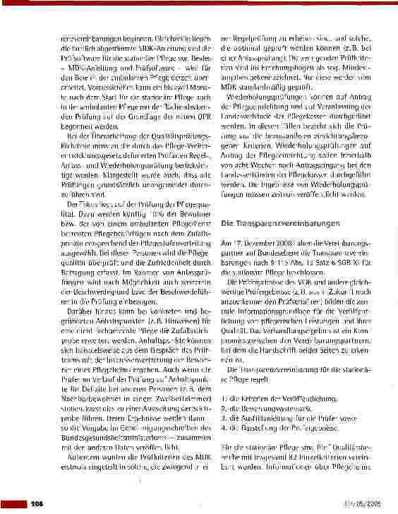 Vorschauseite 3: Qualitätsprüfungs-Richtlinien: Neue Grundlagen für die MDK-Prüfung