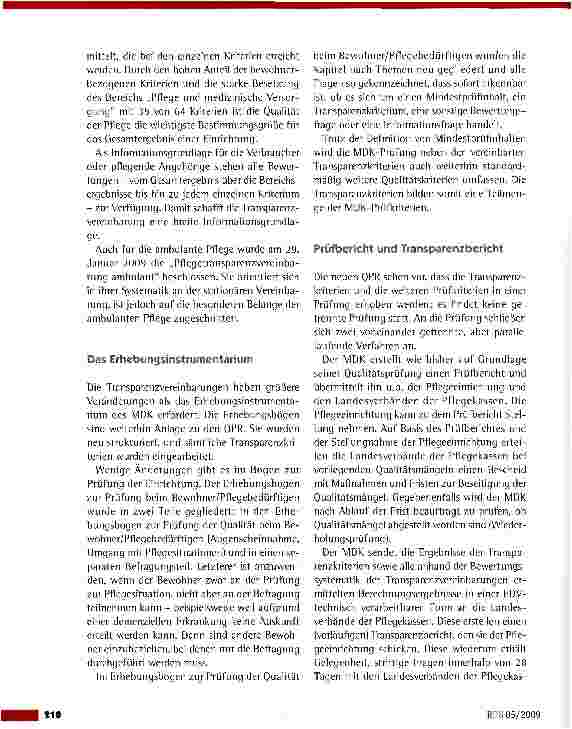 Vorschauseite 5: Qualitätsprüfungs-Richtlinien: Neue Grundlagen für die MDK-Prüfung