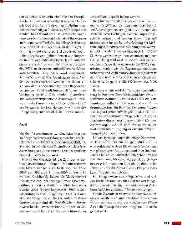 Vorschauseite 6: Qualitätsprüfungs-Richtlinien: Neue Grundlagen für die MDK-Prüfung