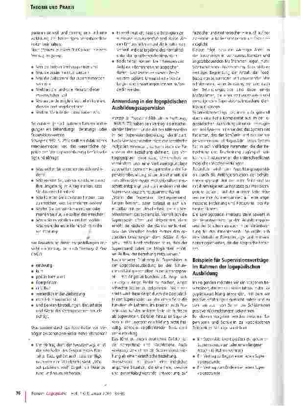Vorschauseite 3: Das Vertragskonzept der Transaktionsanalyse in der Gestaltung von logopädischer Ausbildungssupervision