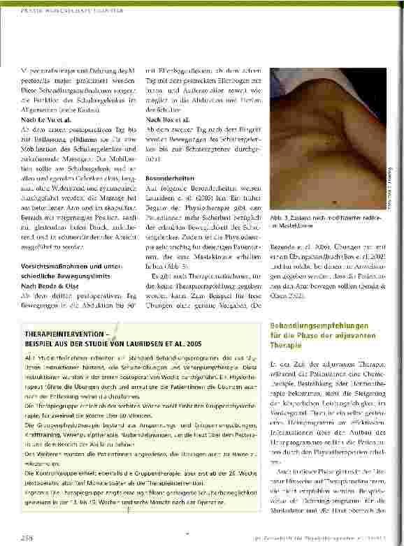 Vorschauseite 3: Mobilisation des Schultergelenkes nach einer Brustkrebsoperation