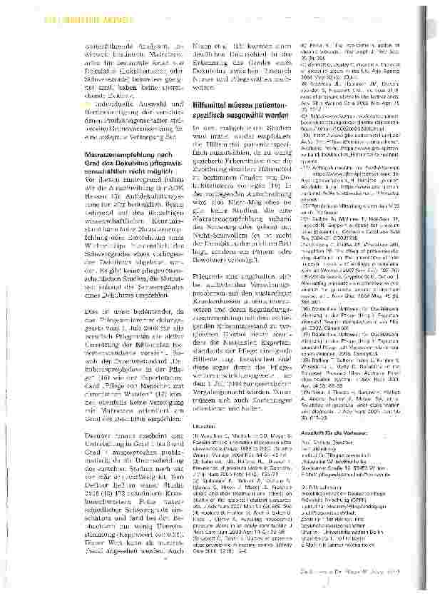 Vorschauseite 5: Ausschreibung von AntidekubitussystemenHilfsmittel bei Dekubitus müssen individuell ausgewählt werden