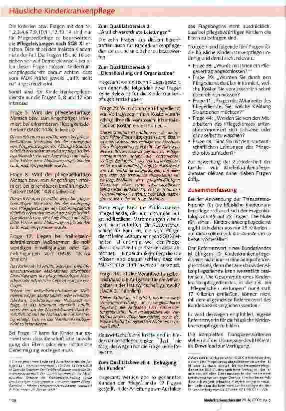 Vorschauseite 2: Welcher Dienst erhält die beste Note für Pflegequalität?