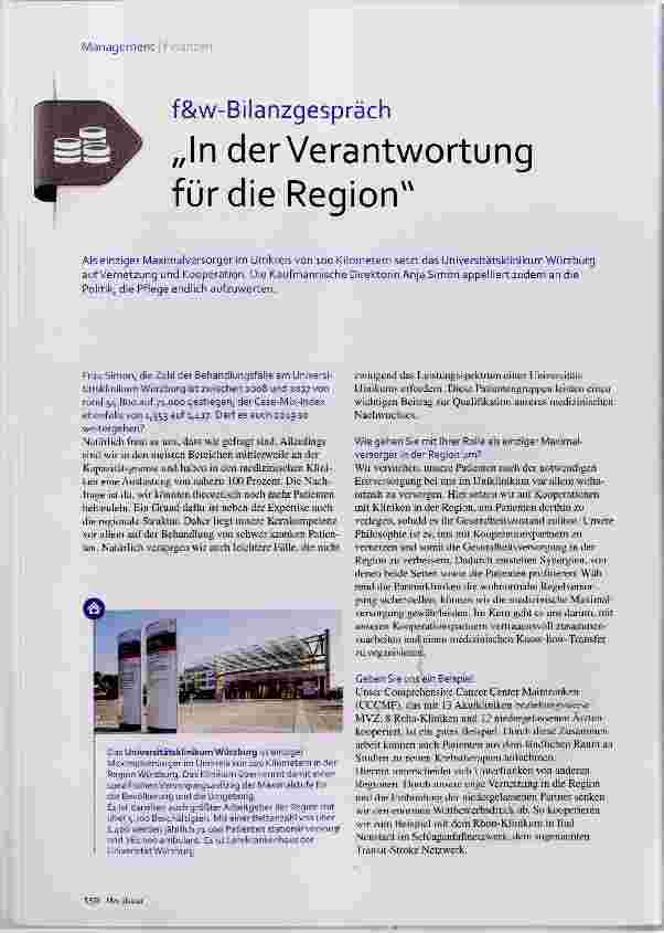 Vorschauseite 1: In der Verantwortung für die Region