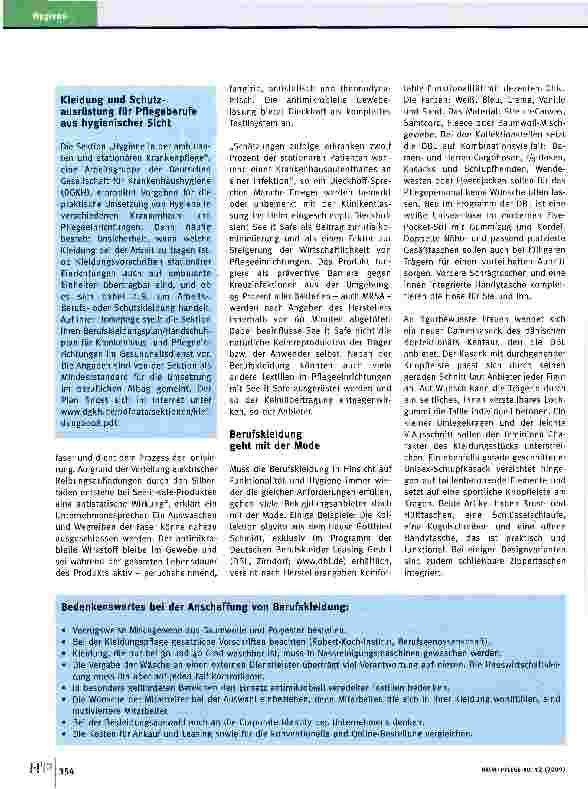 Vorschauseite 2: Berufskleidung: Funktional und hygienisch sicher