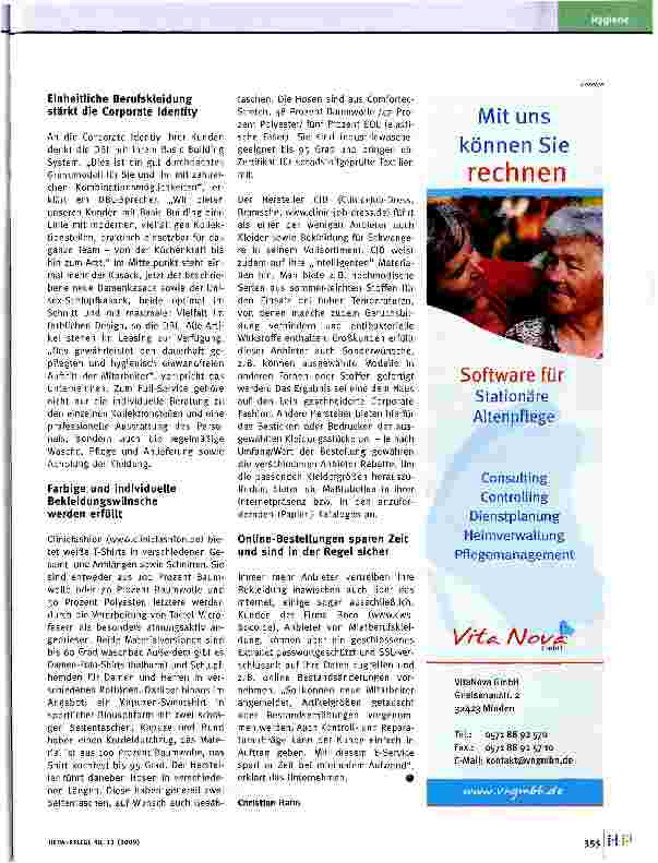 Vorschauseite 3: Berufskleidung: Funktional und hygienisch sicher