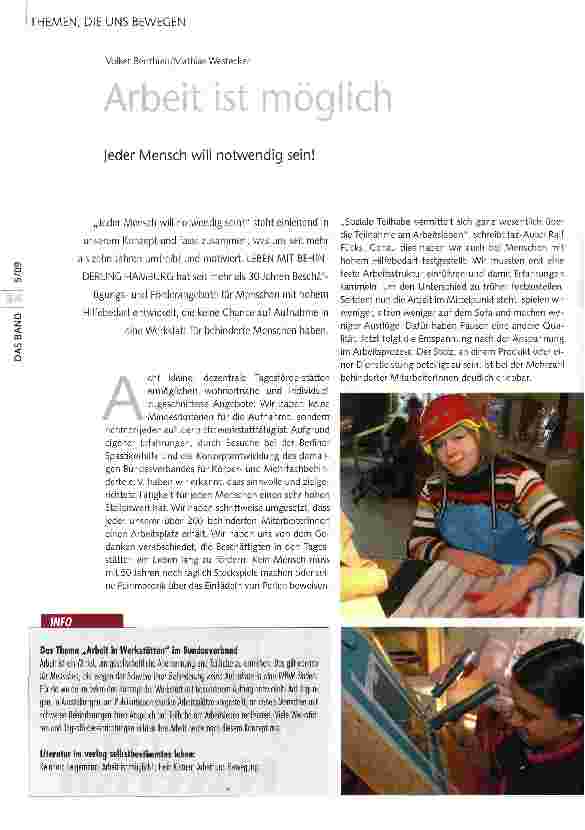 Vorschauseite 1: Arbeit ist möglich