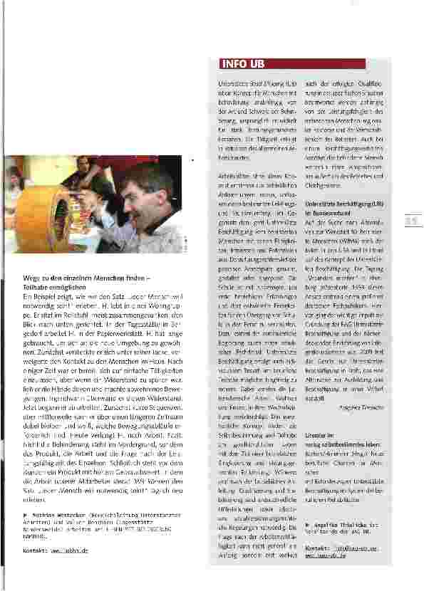 Vorschauseite 2: Arbeit ist möglich