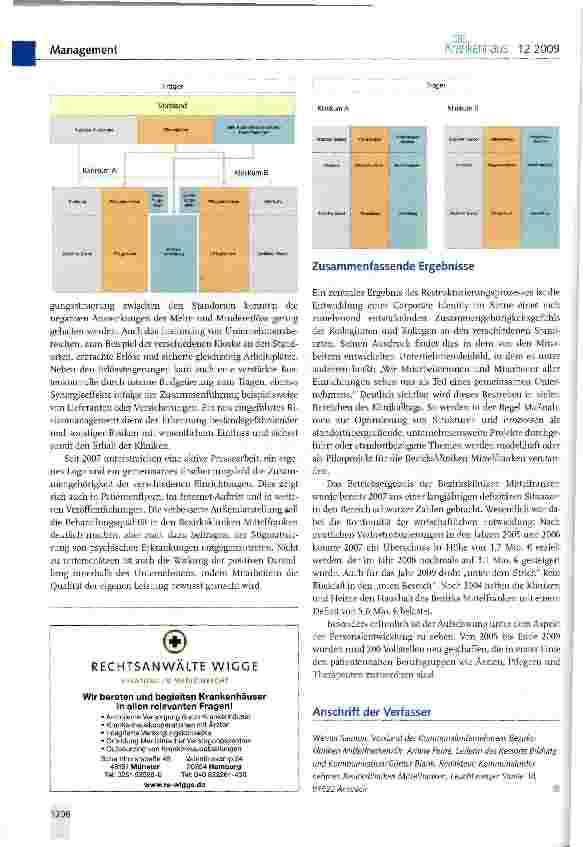 Vorschauseite 4: Restrukturierung eines Verbundes psychiatrischer Kliniken in kommunaler Trägerschaft