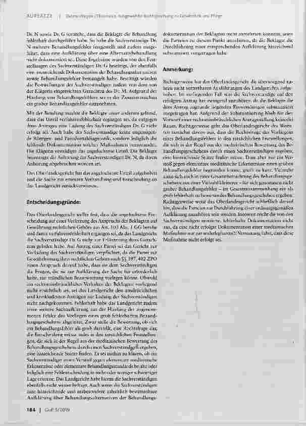 Vorschauseite 5: Ausgewählte Rechtsprechung zu Gesundheit und Pflege