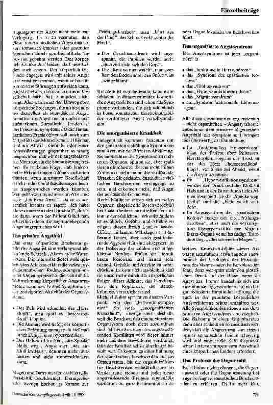 Vorschauseite 3: Die Angst des kranken Menschen