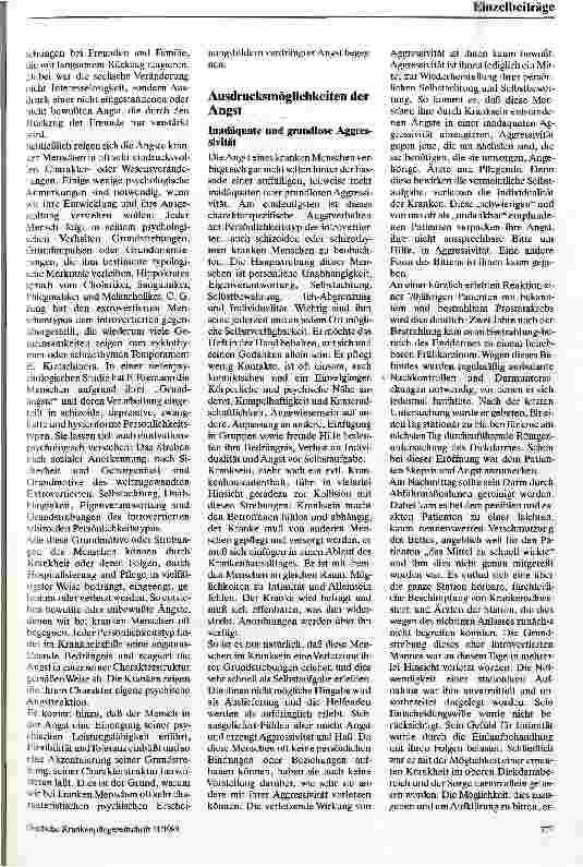 Vorschauseite 5: Die Angst des kranken Menschen