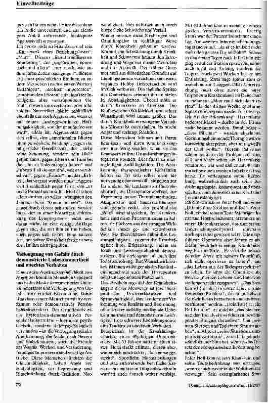 Vorschauseite 6: Die Angst des kranken Menschen