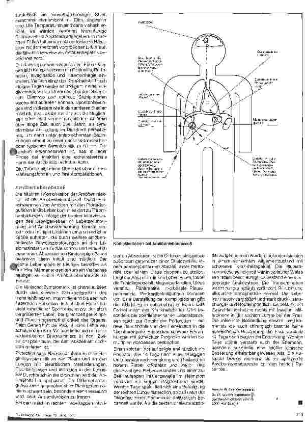Vorschauseite 4: Darminfektionen - Amöbiasis (I) Tropenmedizin 2. Folge
