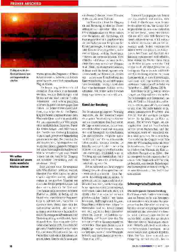 Vorschauseite 3: FRÜHER ABSCHIEDPräund perinatale PalliativmedizinTragfähige Entscheidungen