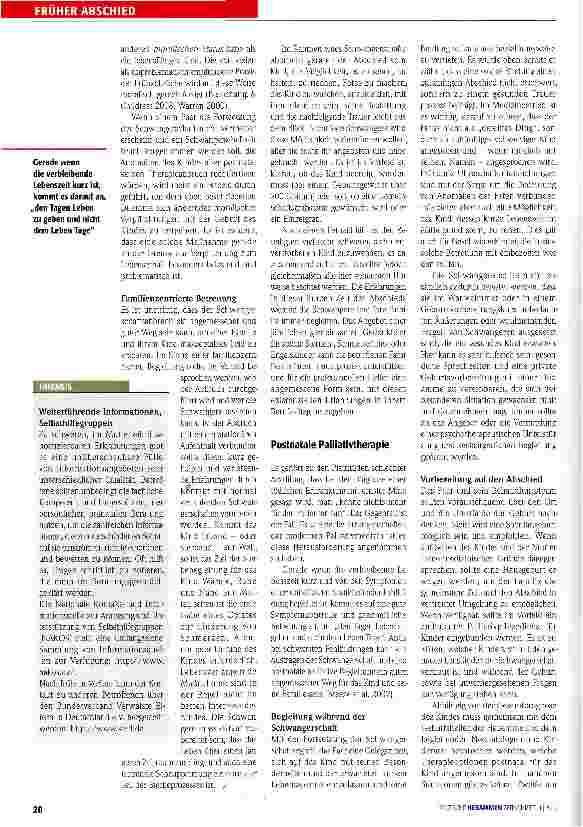 Vorschauseite 5: FRÜHER ABSCHIEDPräund perinatale PalliativmedizinTragfähige Entscheidungen
