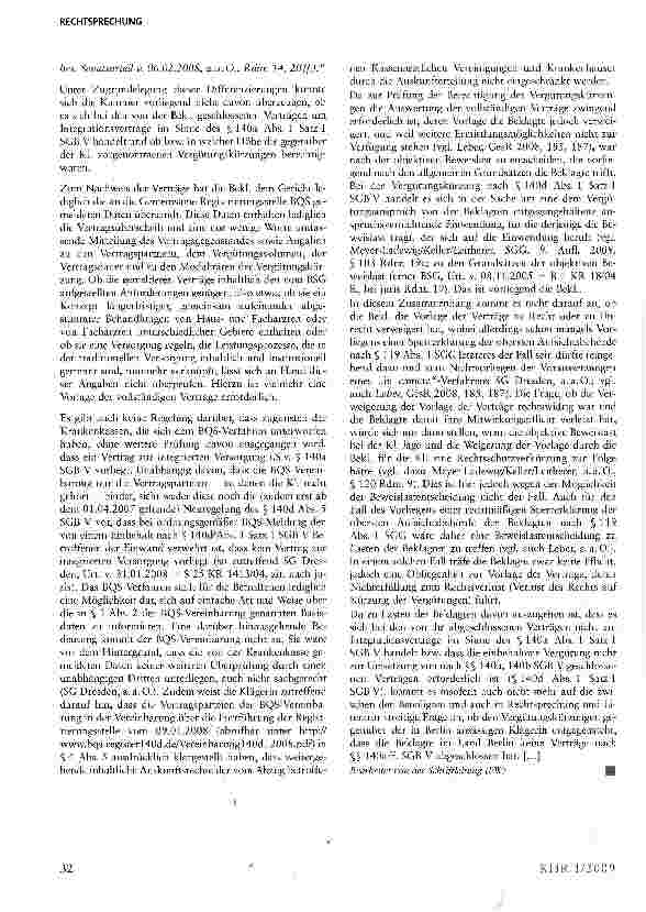 Vorschauseite 4: Kürzung von Krankenhausrechnungen zur Finanzierung von Verträgen zur integrierten Versorgung