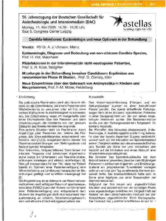 Vorschauseite 2: Entscheidungen am Lebensende bei präklinischer Reanimation