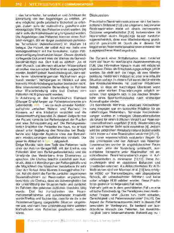 Vorschauseite 3: Entscheidungen am Lebensende bei präklinischer Reanimation
