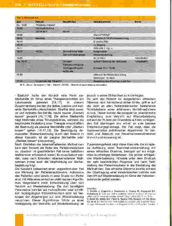 Vorschauseite 5: Entscheidungen am Lebensende bei präklinischer Reanimation