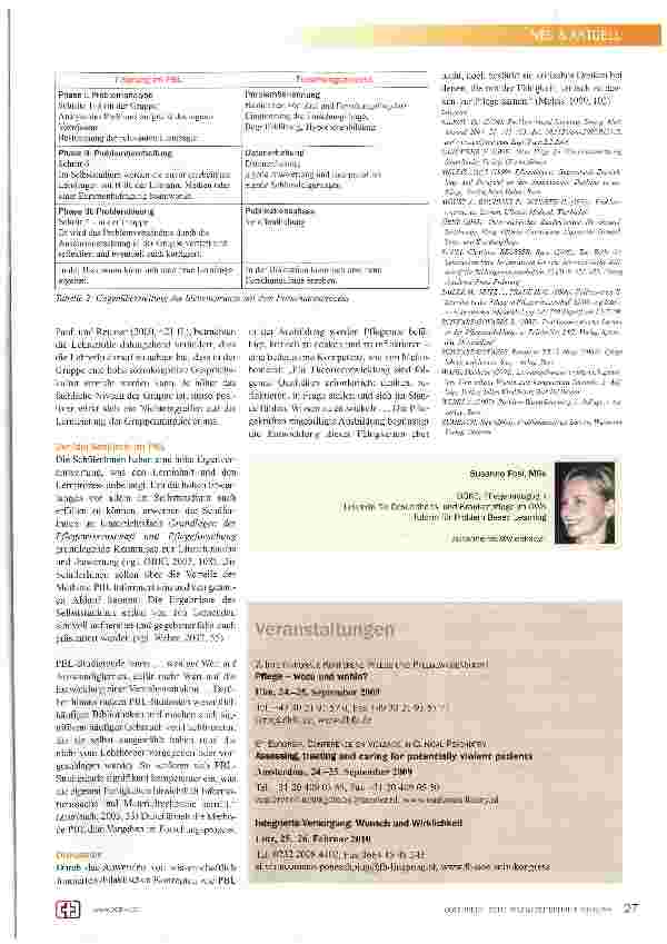 Vorschauseite 2: Problem-based Learning (PBL) -Theorie und Methode