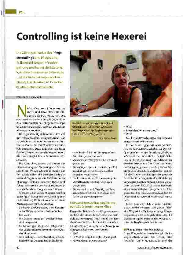 Vorschauseite 1: Controlling ist keine Hexerei