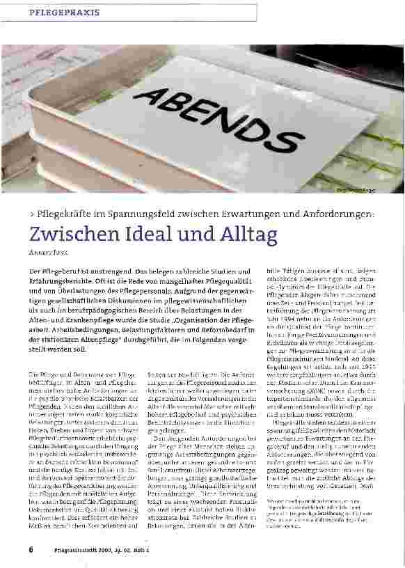 Vorschauseite 1: Zwischen Ideal und Alltag