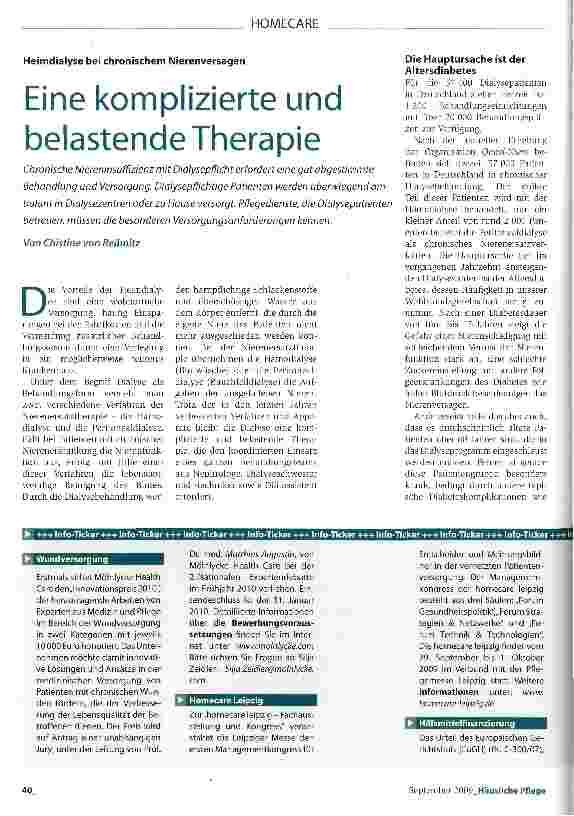 Vorschauseite 1: Eine komplizierte und belastende Therapie