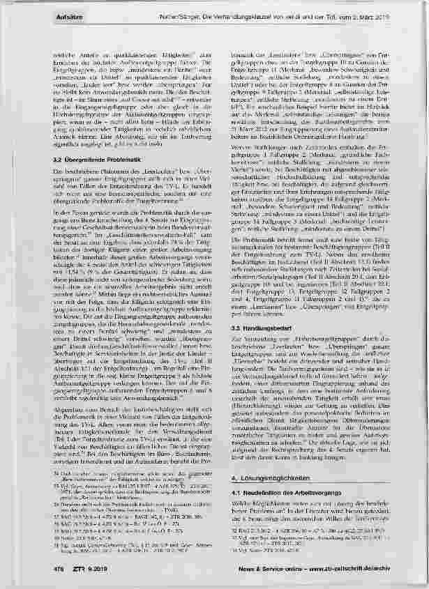 Vorschauseite 4: Die Verhandlungsklausel von ver.di und der TdL vom 2. März 2019 Oder: Wie löst man einen gordischen Knoten?